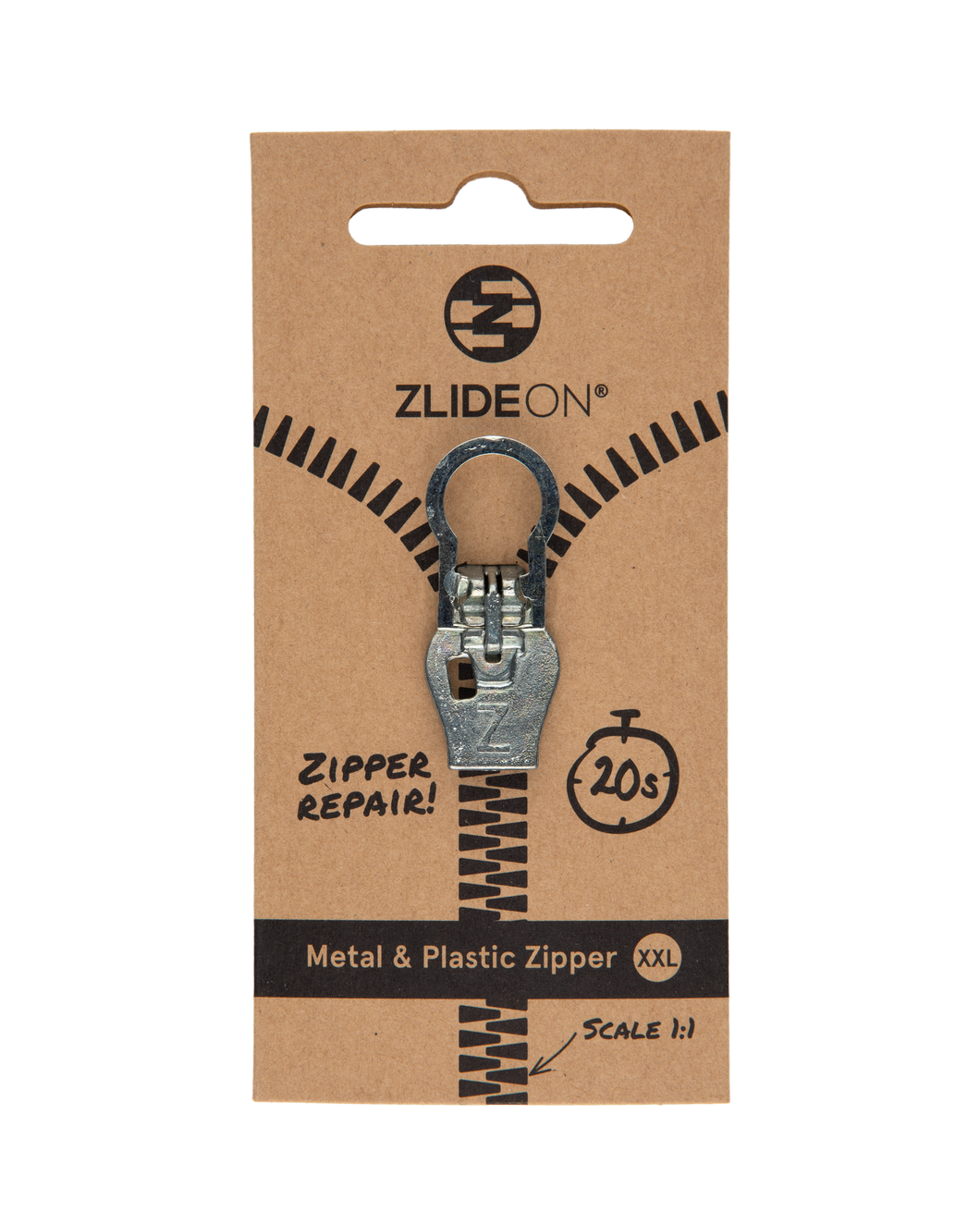 Metal & Plastic Zipper XXL